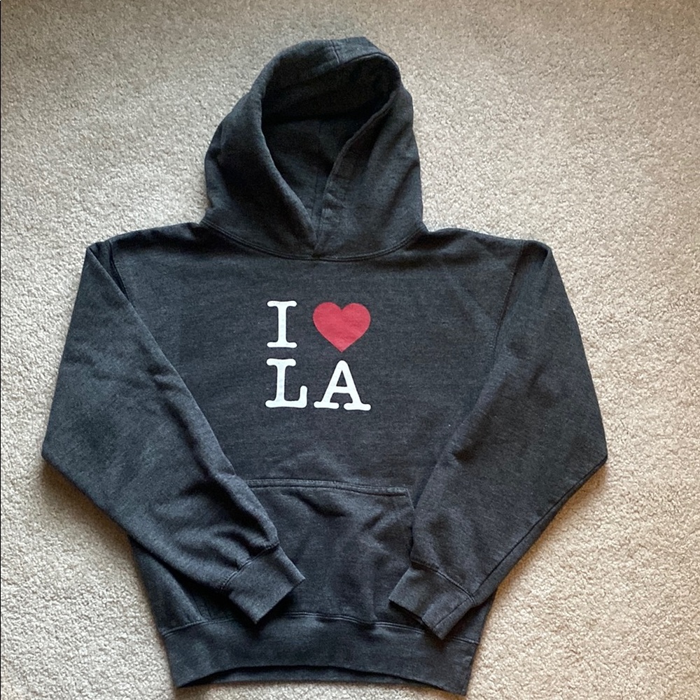 Kids I Love LA Black Hoodie